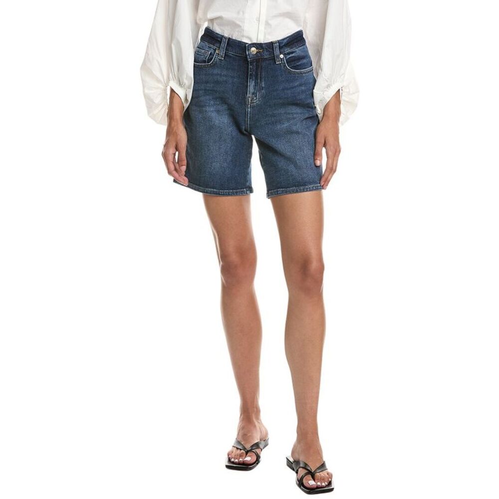 7 For All Mankind Womens Boy Short, Blue
